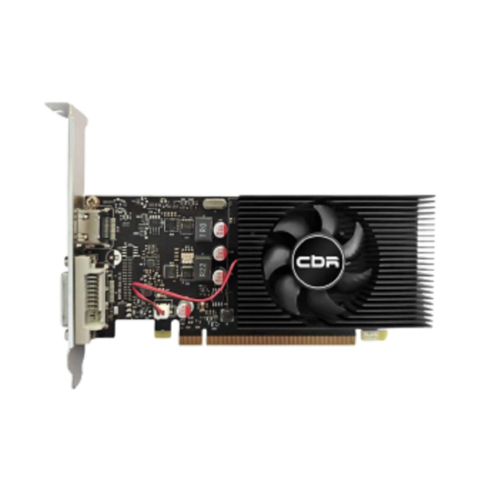 Видеокарта CBR GT1030 2Gb GDDR5, 64bit, 1228-1468Mhz, 1*HDMI + 1*DVI, 30W, Ret [VGA-STX1030-2G-RTL]
