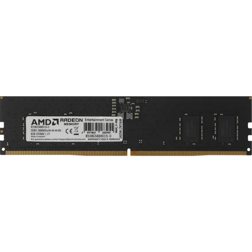 AMD DDR5 UDIMM 8GB 5600 MT/s R558G5600U1S-U