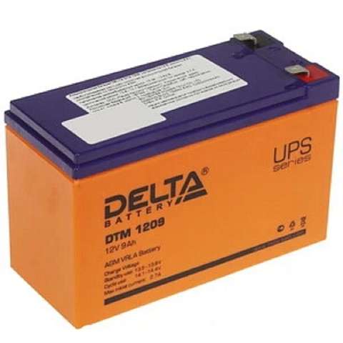 Delta DTM 1209 (9 А\ч, 12В) свинцово- кислотный аккумулятор