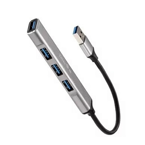 Telecom <TA308U> Переходник USB 3.0 -->USB3.0+3 USB2.0, Aluminum Shell, 0.2м
