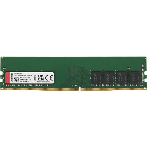 Kingston DDR4 DIMM 16GB KVR32N22S8/16 PC4-25600, 3200MHz, CL22