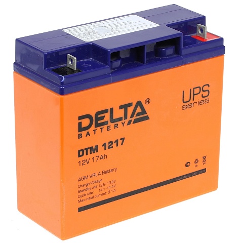 Delta DTM 1217 (17 А\ч, 12В) свинцово- кислотный аккумулятор